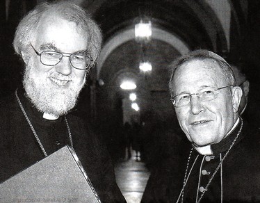 L'archevêque de Canterbury Rowan Williams et le Président du Conseil pontifical pour l'unité des chrétiens, le cardinal Walter Kasper
